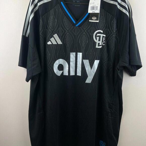 Charlotte FC 2025 Authentic Away Jersey Adidas Black 2XL Men's MLS Soccer Shirt - Picture 1 of 8